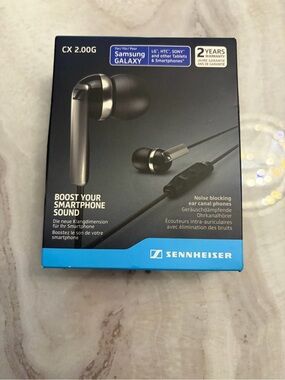 Sennheiser CX 2.00G Black In-Ear Headphones Samsung Galaxy